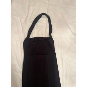 Halter Style Midi Length Little Black Dress size XS